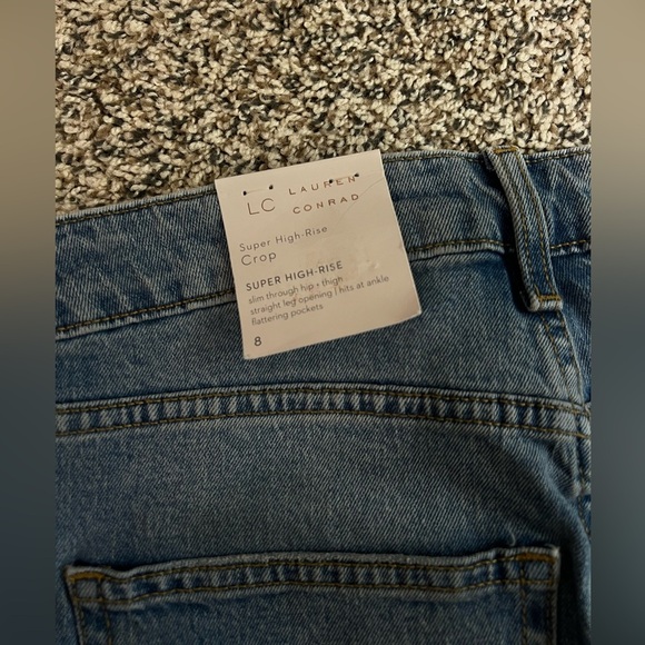 LC Lauren Conrad Blue Straight Leg Jeans Vintage-Inspired - Picture 6 of 7